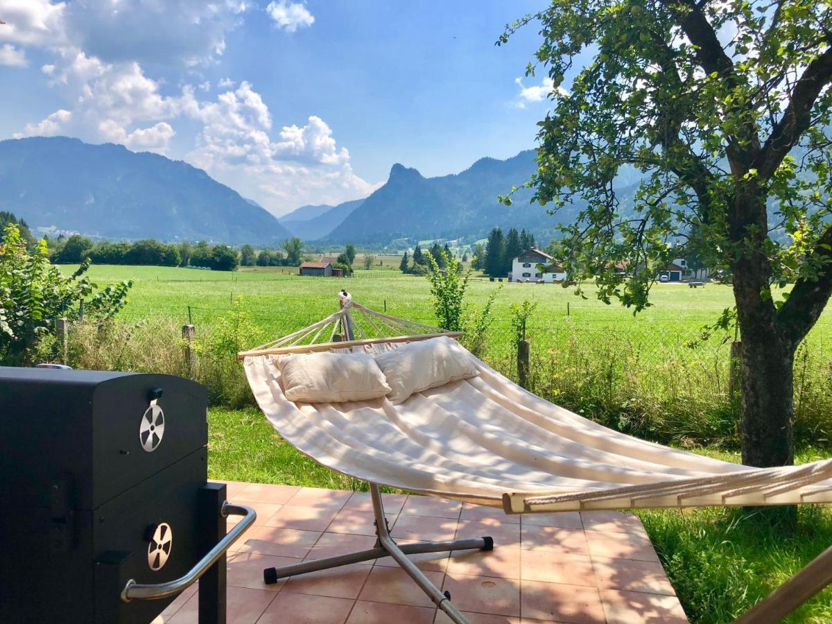 Ferienhaus Veronika Mit 2000Qm Garten Und Bergblick Unterammergau Exteriör bild